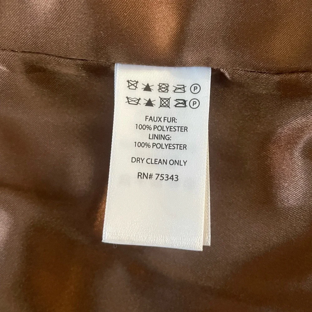 Bailey 44 Brown Faux Fur Jacket - Women’s size XS - Picture 4 of 5